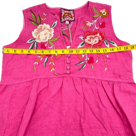 Johnny Was Joya Linen Tank Dress Size Small - Picture 14 of 16